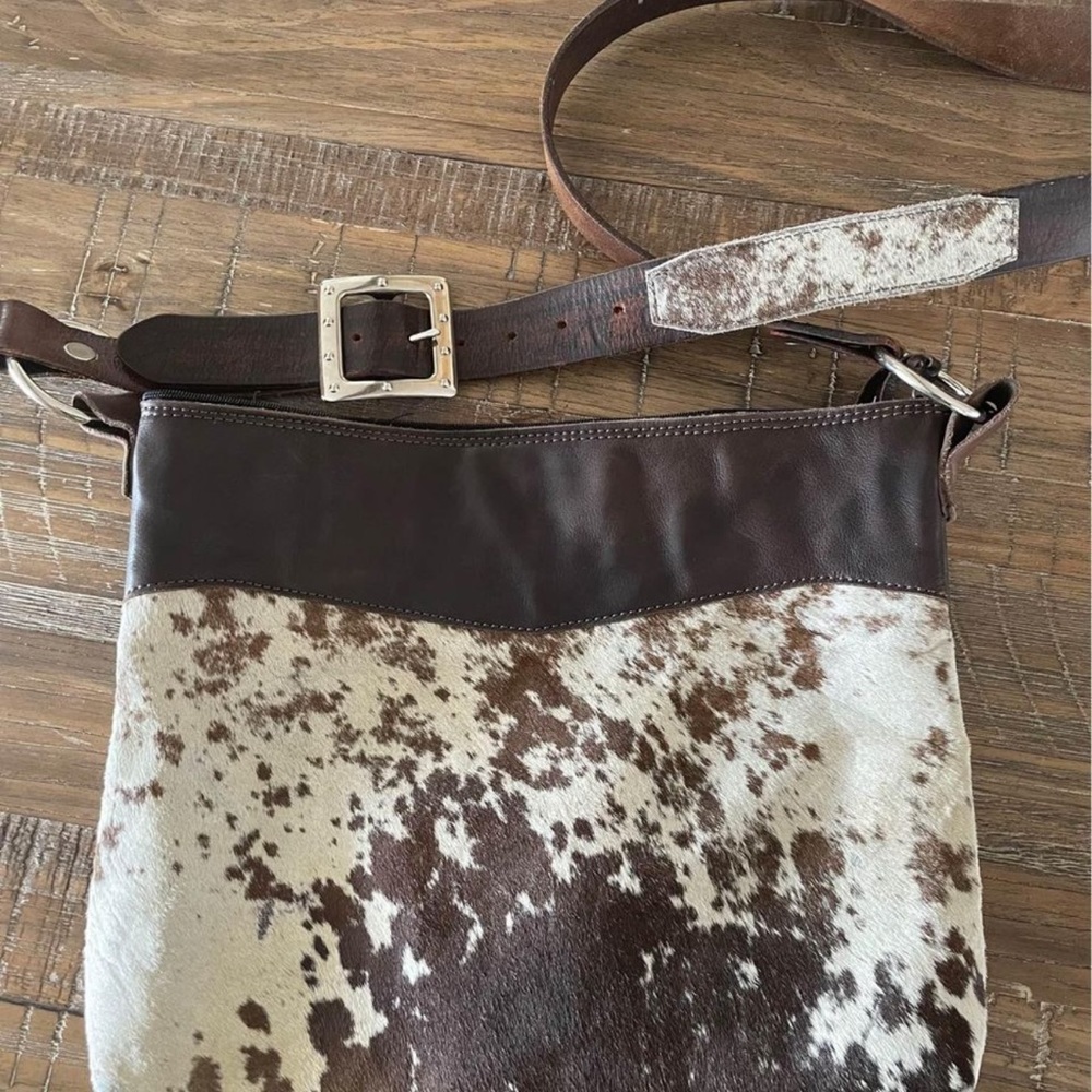 Large leather cowhide bag